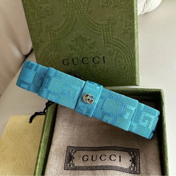 Brand new with box Gucci Turquoise Hair Clip - Picture 3 of 4